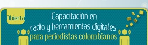 Abierta capacitación en radio y herramientas digitales para periodistas colombianos