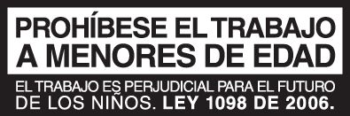 Prohibido el trabajo infantil: campaña por el futuro de Colombia