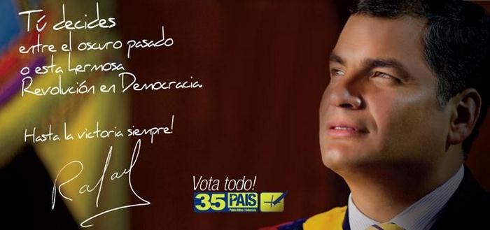 Nada para nosotros todo para la patria. Ecuador votó por Correa.