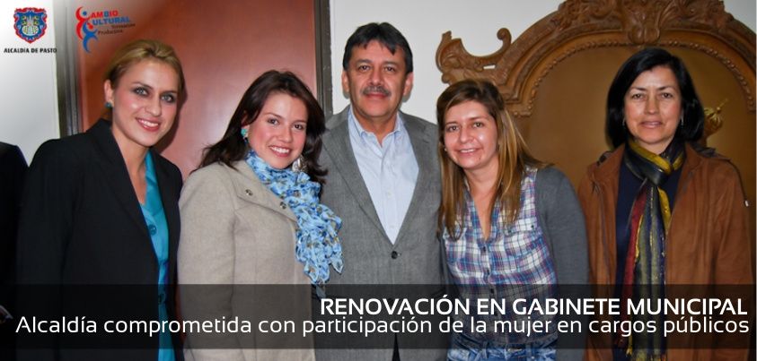 Posesionan cuatro mujeres en la alcaldía de Pasto