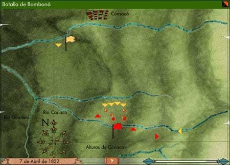 Mapa Batalla de Bomboná