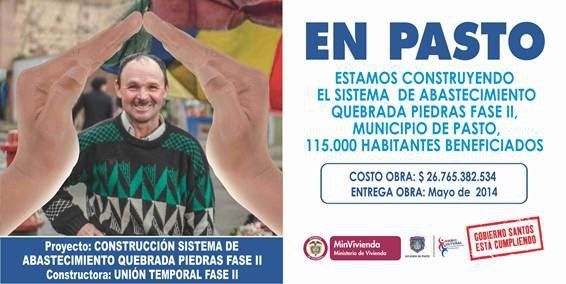 Ministro de Vivienda Firmará contrato mañana en Pasto