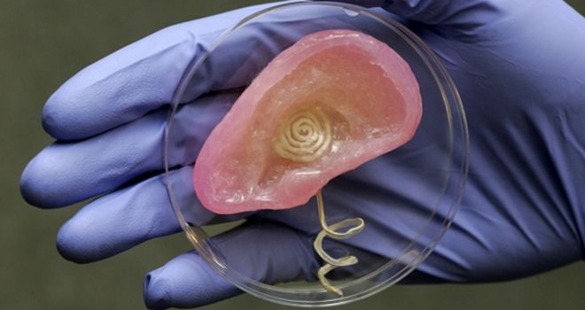 Imprimen la primera oreja humana funcional