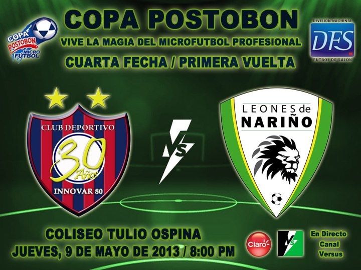 Cuarta fecha de la Copa Postobón de Micro fútbol Leones frente a BelloInnovar80