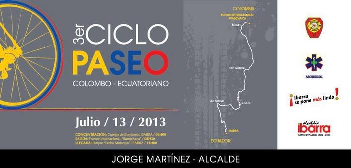 Tercer Ciclopaseo de Vecindad Colombo -Ecuatoriana