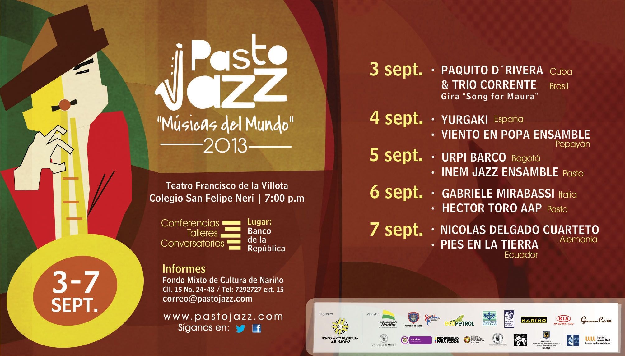 En septiembre, Pasto se viste de Jazz