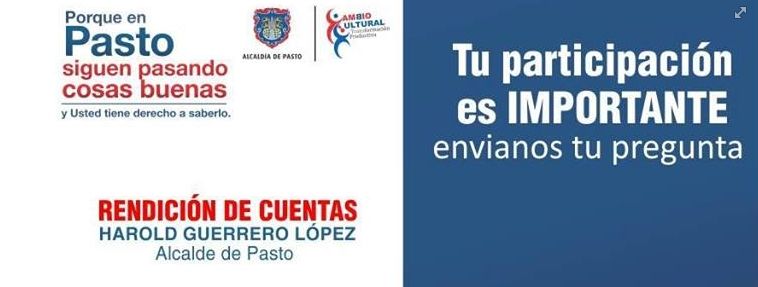 Rendición cuentas alcalde de Pasto