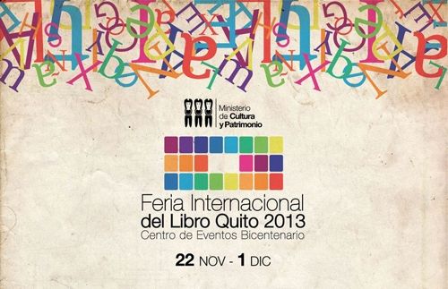 Representación del Carnaval de Negros y Blancos en feria del libro en Quito