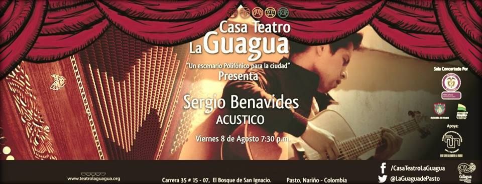 Sergio Benavides acústico en Casa Teatro la Guagua