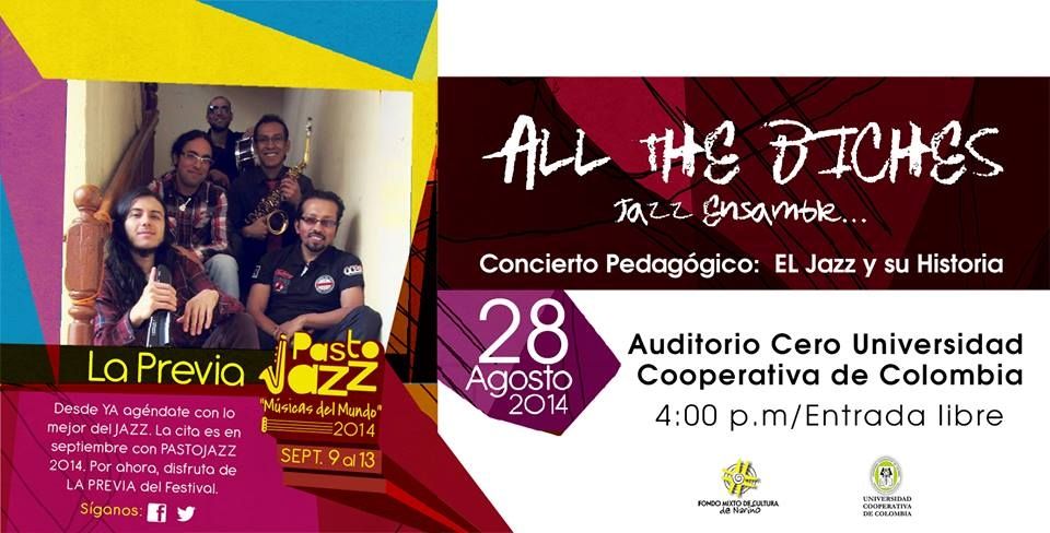 Este jueves 28 se realizará concierto pedagógico sobre Jazz