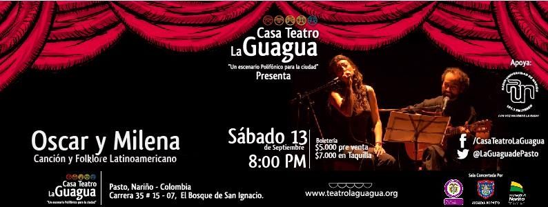 Este sábado 13 de septiembre, Folklore Latinoamericano en Casa Teatro la Guagua