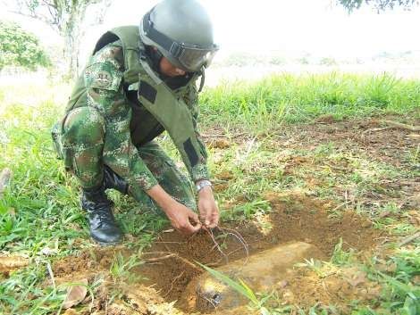 Tropas desactivan cinco artefactos explosivos instalados por las Farc