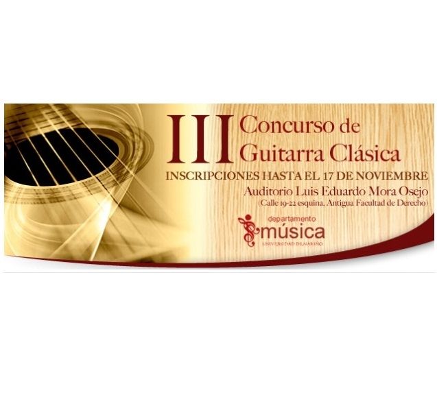 Abierta convocatoria para el III Concurso de Guitarra Clásica