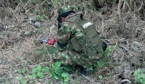 En zona rural del municipio de Puerres fue desactivado un artefacto explosivo que habru00eda podido afectar a los pobladores del sector