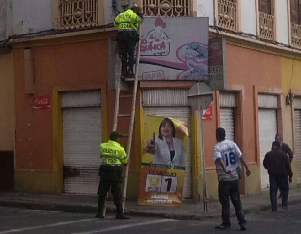 Multas a candidatos que no retiren publicidad de las calles de la ciudad