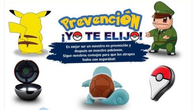 Recomendaciones de la Policía al jugar Pokémon Go en las calles de América Latina