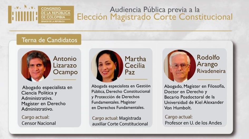 Antonio José Lizarazo nuevo magistrado de la Corte Constitucional