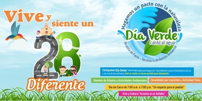 Día sin carro y sin moto en Pasto. 28 de diciembre, día verde.