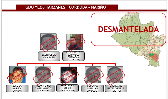 En Nariño, capturado “Alias Calavera” último integrante de “Los Tarzanes”