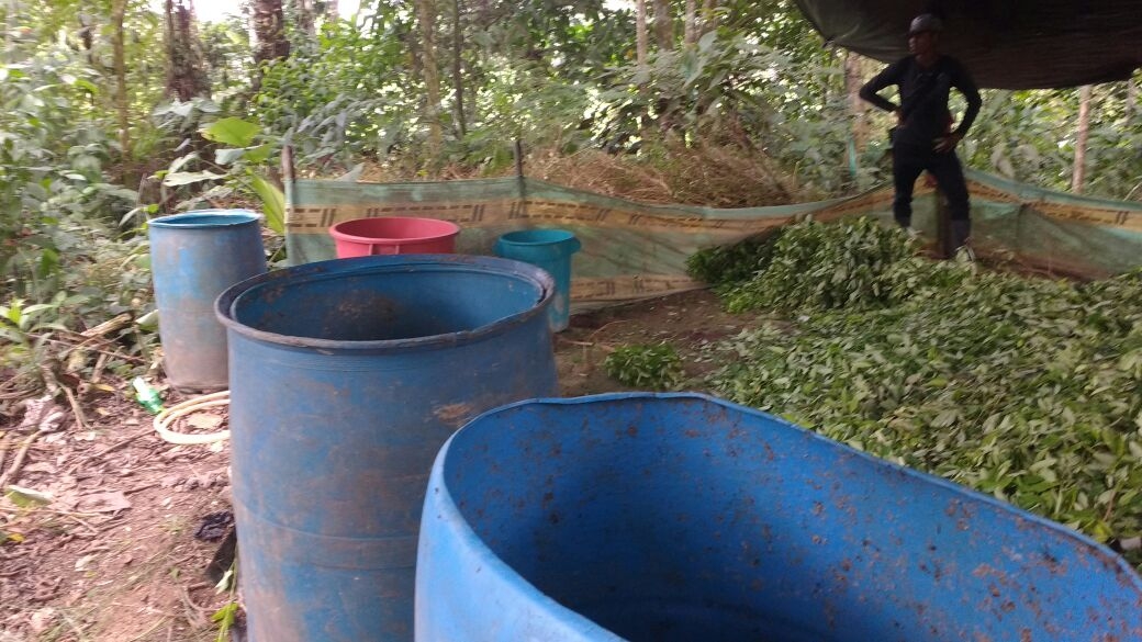En Tumaco, Ejército destruye dos laboratorios ilegales
