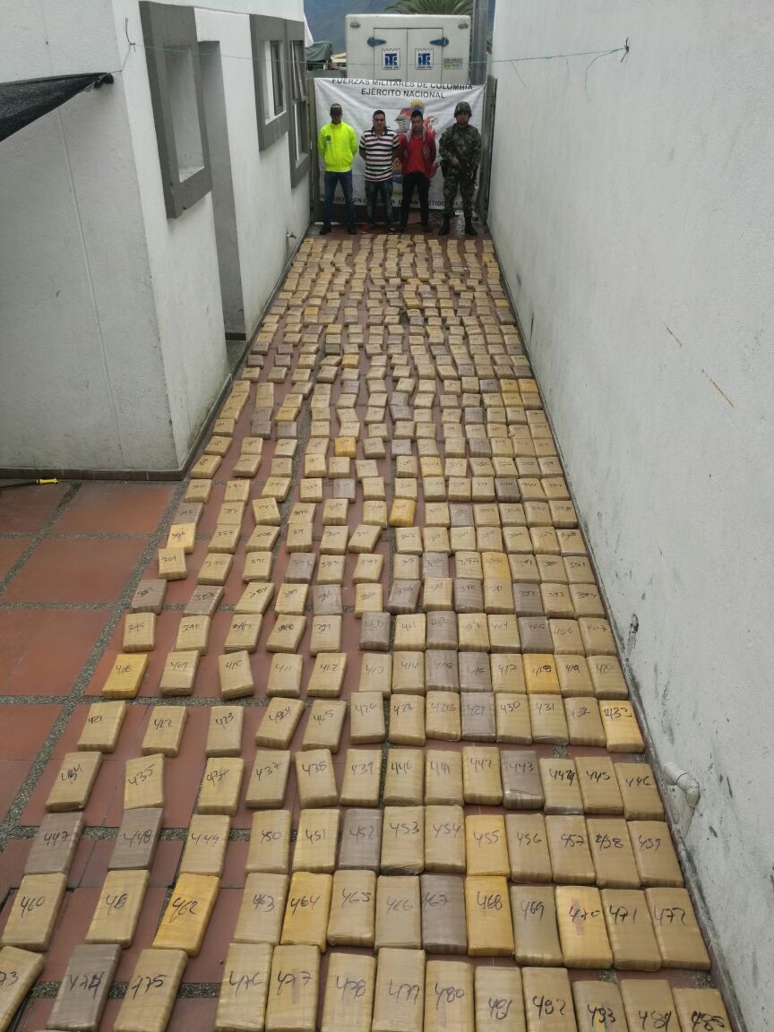 Incautan media tonelada de Marihuana Crippy avaluada en 500 millones de pesos
