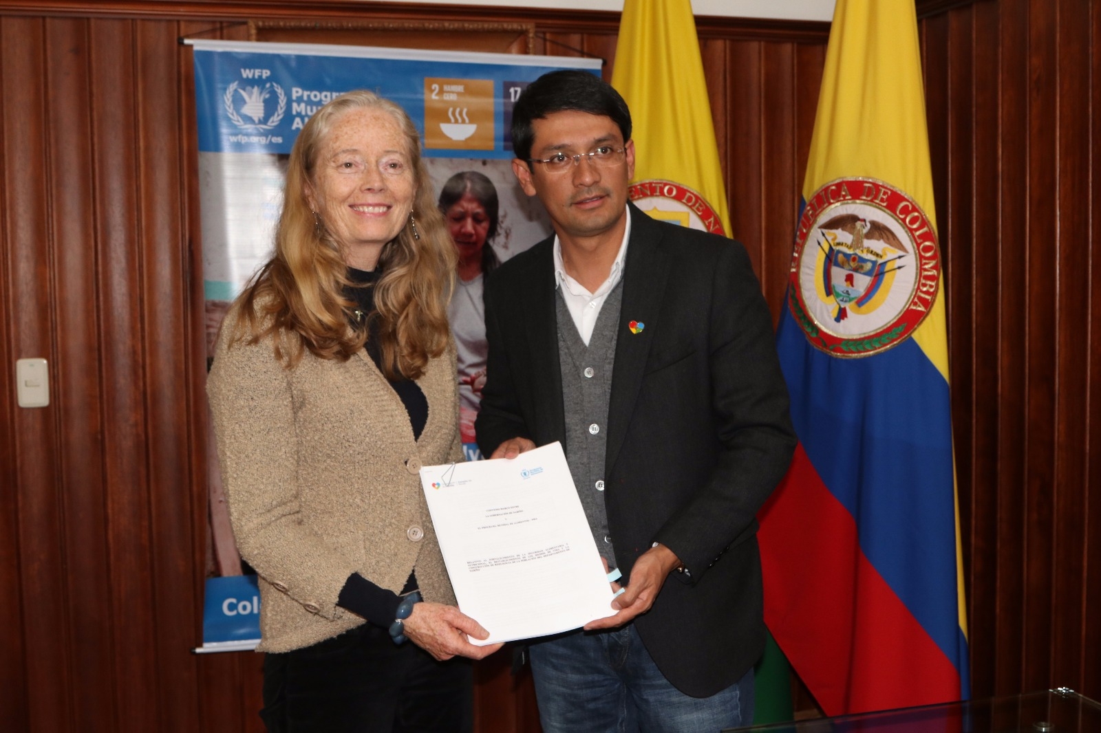 Gobernación y el Plan Mundial de Alimentos firmaron convenio de cooperación
