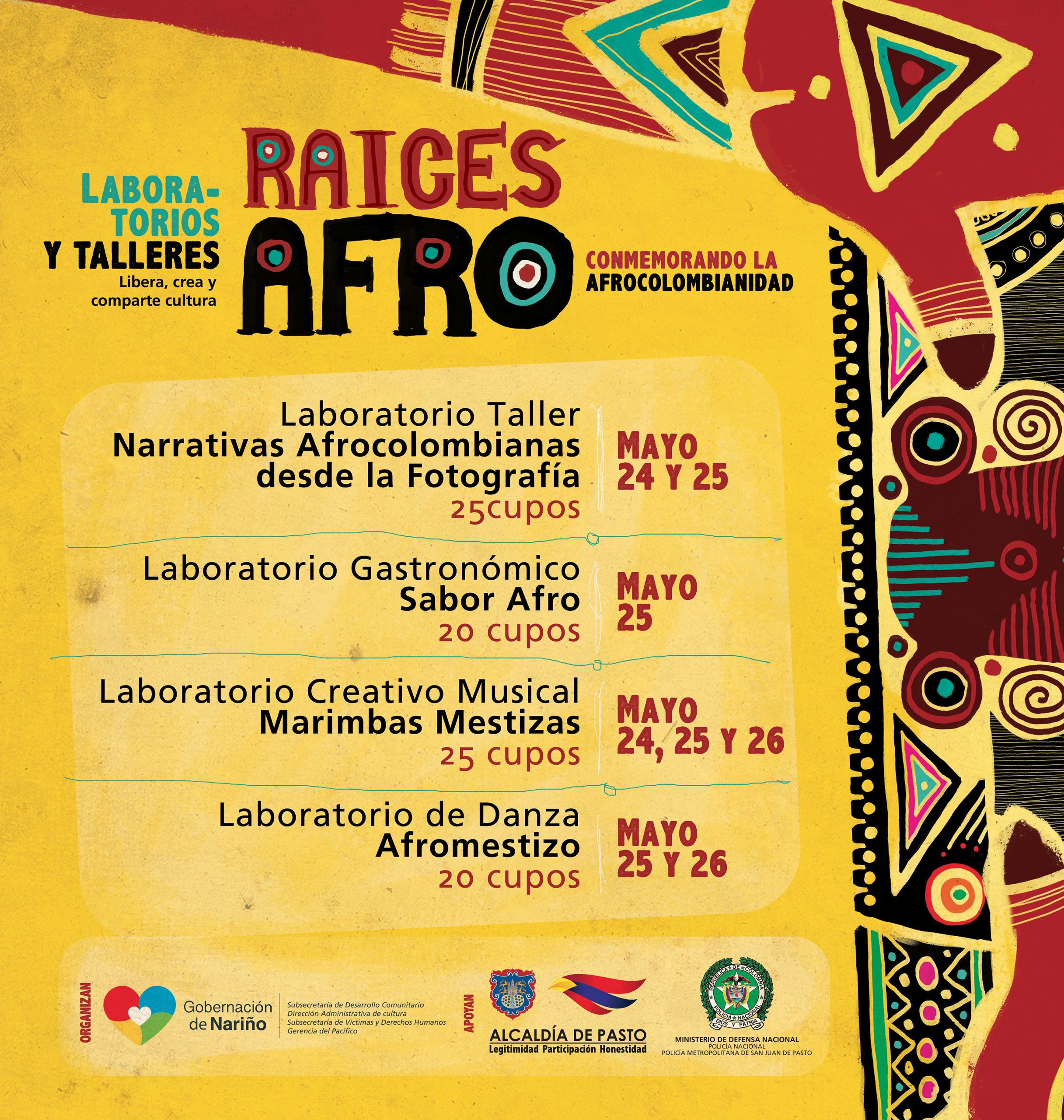Programación cultural y académica en homenaje a la herencia afro en Nariño