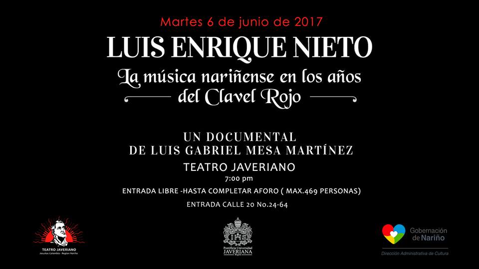 Cultura presenta documental “Luis Enrique Nieto en los años del Clavel Rojo”