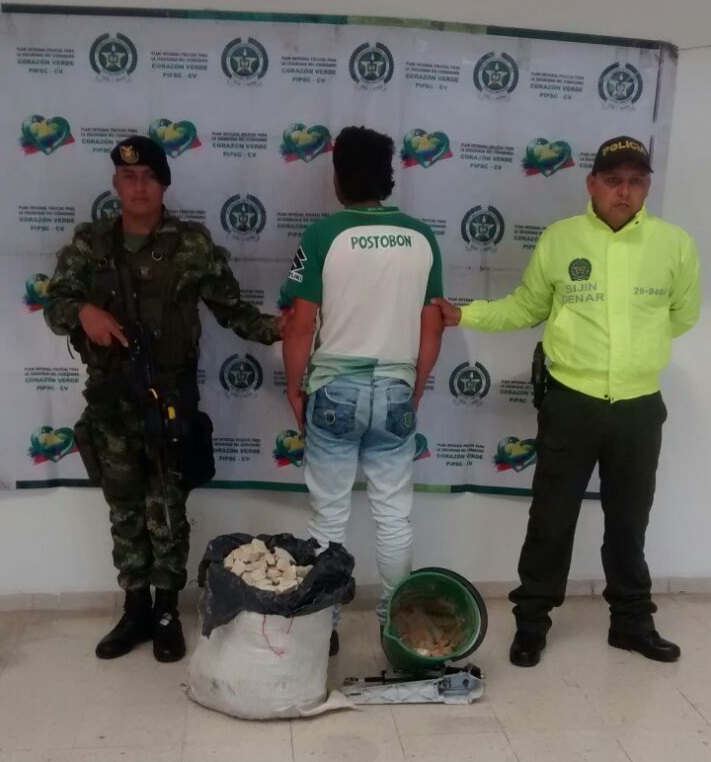 Capturado con 31 kilos de pasta base de coca