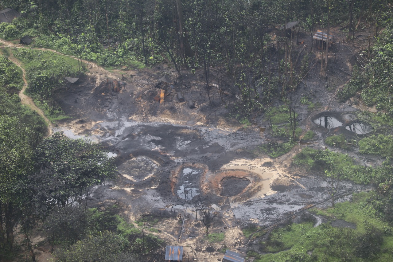 Destruida la refinería más grande en Nariño