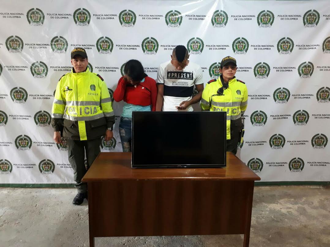 En Pasto, capturados por hurtar televisor de hotel