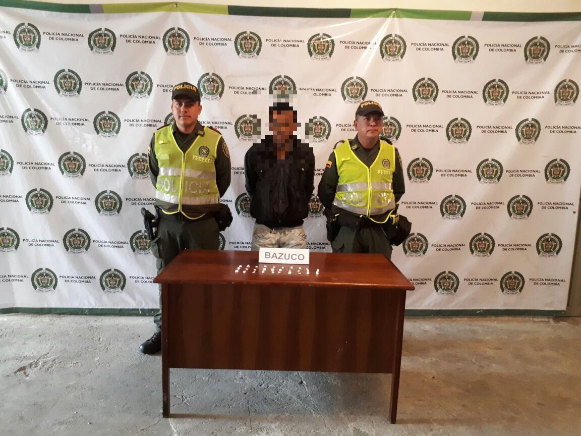 En Pasto: capturado cuando pretendía comercializar bazuco en calles del barrio la minga