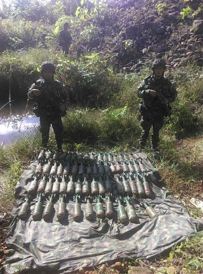 En Nariño: ejército ubica dos depósitos con abundantes explosivos
