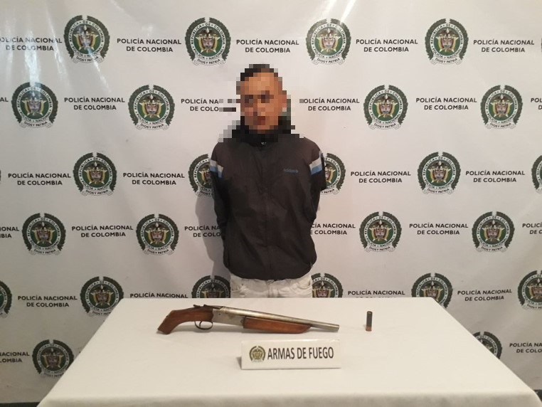 En Pasto, el “Mono” fue capturado con un arma de fuego