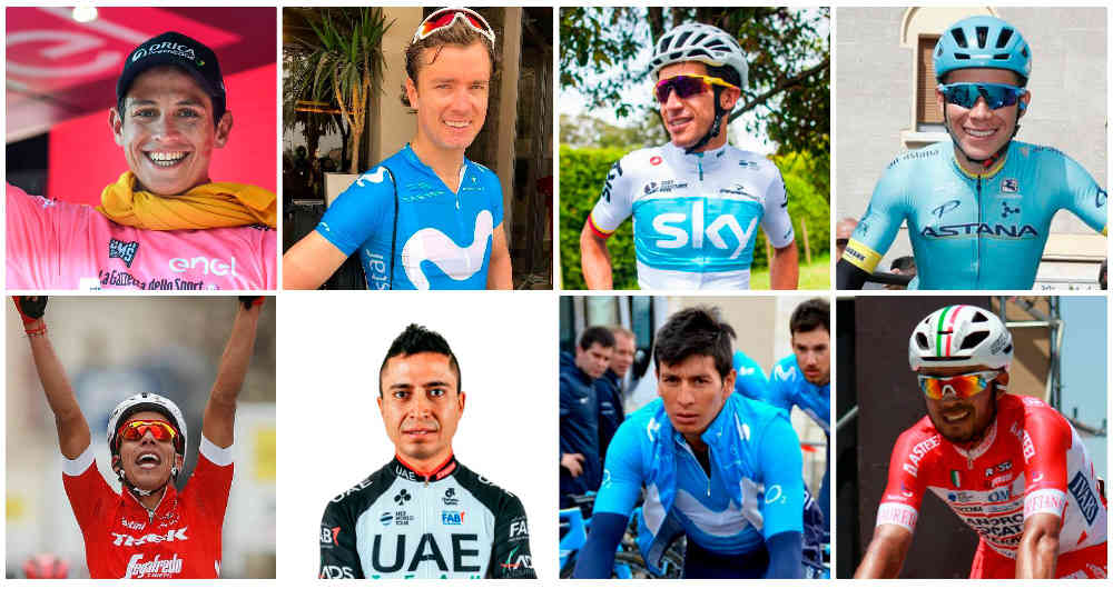 Los colombianos que participarán en el Giro de Italia