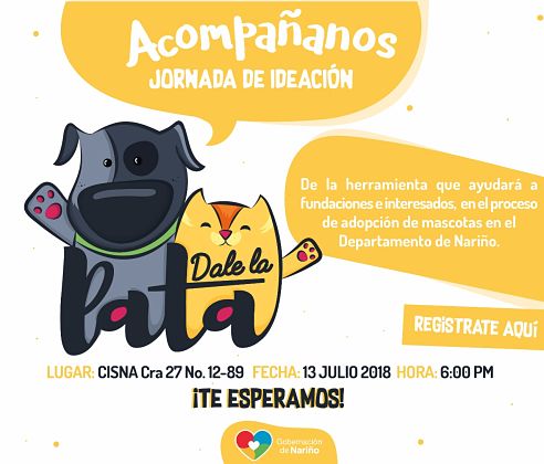 En Pasto, jornada de ideación para crear la plataforma digital “dale la pata”