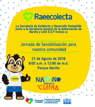 En Pasto, jornada de sensibilización sobre gestión de residuos de aparatos eléctricos y electrónicos