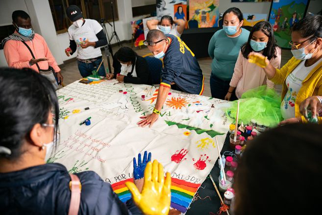 Víctimas del municipio de Mallama, construyen memoria en Bogotá