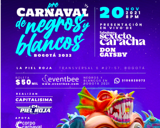 Los Carnavales de Negros y Blancos se toman la capital de la República en noviembre