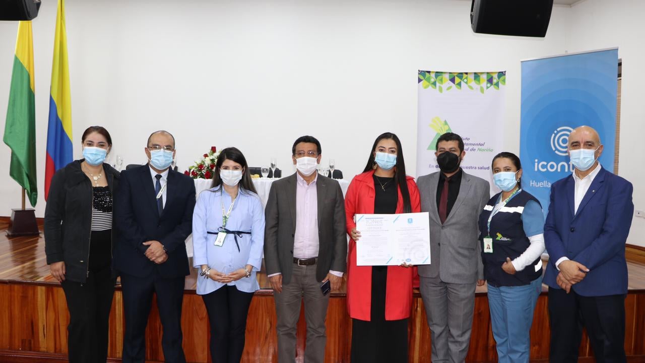 Instituto Departamental de Salud de Nariño recibió nuevamente certificación bajo la Norma Internacional Icontec ISO 9001-2015