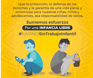 En Nariño se suman esfuerzos por una infancia Libre de Trabajo Infantil