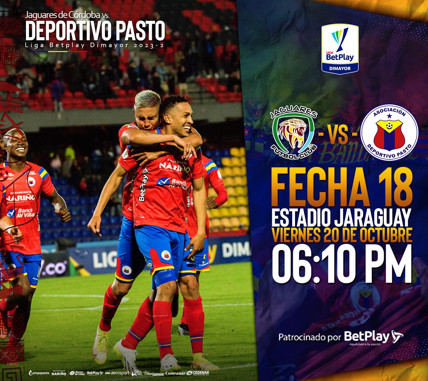 Deportivo Pasto se juega su futuro en duelo crucial frente a Jaguares de Córdoba