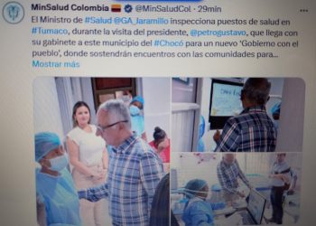 Ministerio de Salud cometió error geográfico: Tumaco queda en Chocó