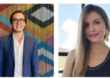 Nuevo presidente y vicepresidenta de la Junta Directiva de Cámara de Comercio de Pasto.