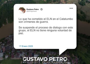Presidente Petro suspende diálogos con el Eln tras “crímenes de guerra” en el Catatumbo