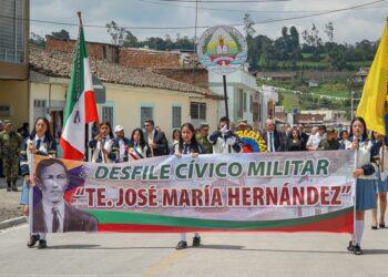 Desfile cívico militar “Te. José María Hernández”, un homenaje al campesino nariñense