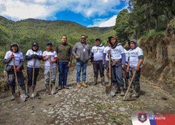 En Pasto se intervinieron más de 30 kilómetros de vías en el sector de Botana