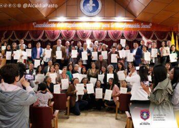 Pasto celebra la graduación de cerca de 100 nuevos veedores ciudadanos
