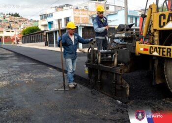 En Pasto avanza con el reparcheo de vías en el barrio Miraflores y en la calle 16, sector del Hospital San Pedro