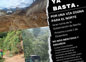 “¡Ya basta!”: comunidades del norte de Nariño anuncian toma de la Gobernación